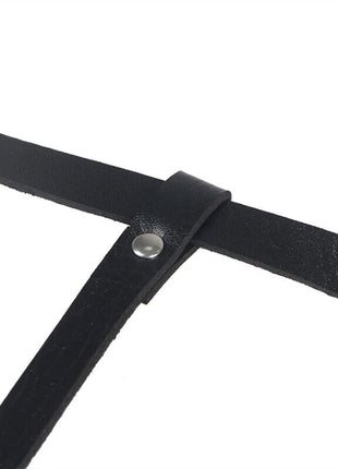 SUBBLIME - Verführerischer Leder-Körperharness in Schwarz Einheitsgröße - Harness
