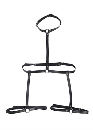 SUBBLIME - Verführerischer Leder-Körperharness in Schwarz Einheitsgröße - Harness