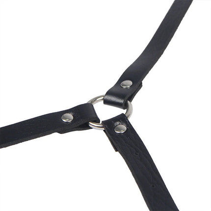 SUBBLIME - Verführerischer Leder-Körperharness in Schwarz Einheitsgröße - Harness