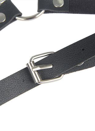 SUBBLIME - Verführerischer Ledergürtel Harness Schwarz - Gürtel-Harness