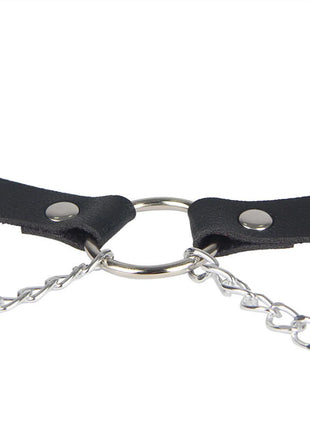 SUBBLIME - Verführerischer Ledergürtel Harness Schwarz - Gürtel-Harness