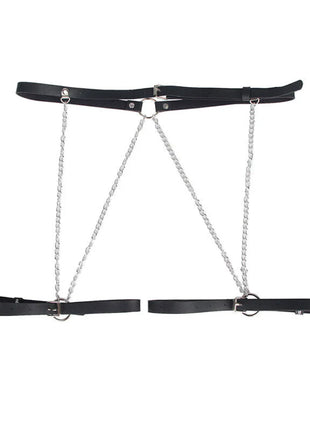 SUBBLIME - Verführerischer Ledergürtel Harness Schwarz - Gürtel-Harness