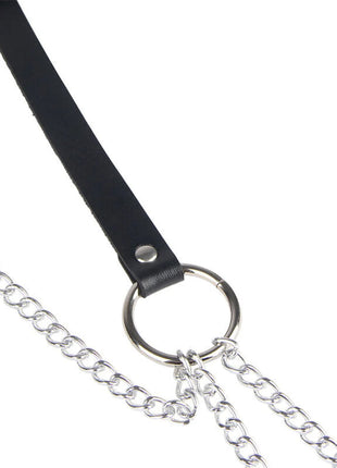 SUBBLIME - Verführerischer Ledergürtel in Schwarz Einheitsgröße - Gürtel-Harness