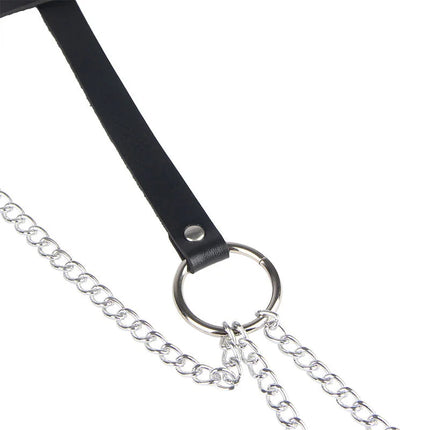 SUBBLIME - Verführerischer Ledergürtel in Schwarz Einheitsgröße - Gürtel-Harness