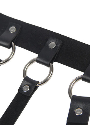 SUBBLIME - Verführerisches Brustharness mit Ringketten Einheitsgröße - Brust-Harness