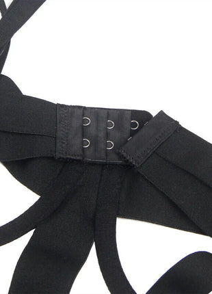 SUBBLIME - Verführerisches Cut-Out Dessous in Schwarz - Body ohne Schritt