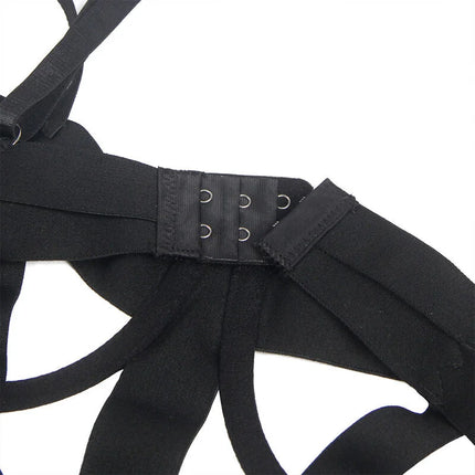 SUBBLIME - Verführerisches Cut-Out Dessous in Schwarz - Body ohne Schritt
