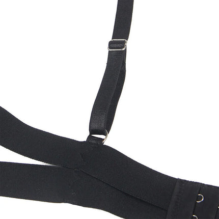 SUBBLIME - Verführerisches Cut-Out Dessous in Schwarz - Body ohne Schritt