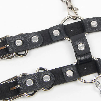 SUBBLIME: Verführerisches Harness-Set mit Riemen und Kette - Einheitsgröße - Harness