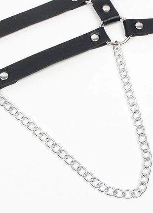 SUBBLIME: Verführerisches Harness-Set mit Riemen und Kette - Einheitsgröße - Harness