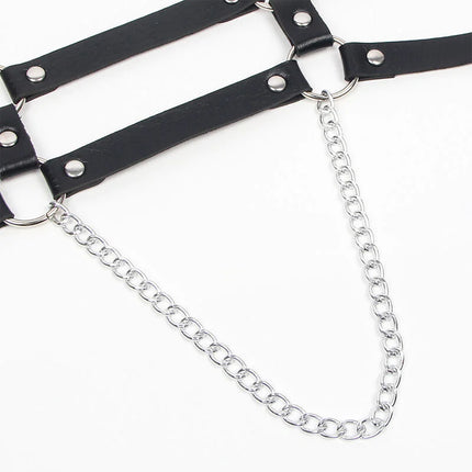 SUBBLIME: Verführerisches Harness-Set mit Riemen und Kette - Einheitsgröße - Harness