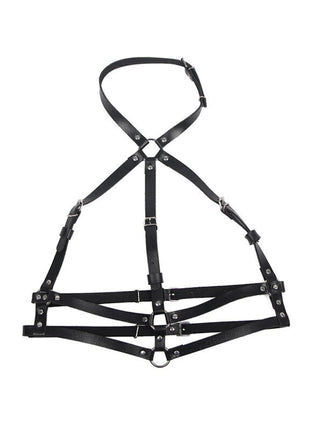 SUBBLIME - Verführerisches Leder-Brustharness in Schwarz Einheitsgröße - Brust-Harness