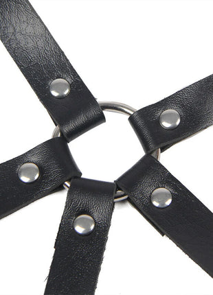 SUBBLIME - Verführerisches Leder-Brustharness in Schwarz Einheitsgröße - Brust-Harness