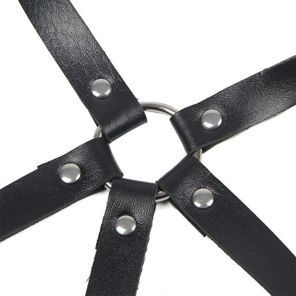 SUBBLIME - Verführerisches Leder-Brustharness in Schwarz Einheitsgröße - Brust-Harness