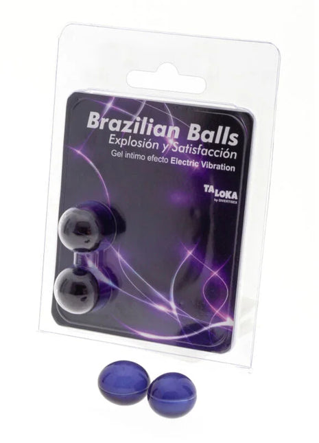 TALOKA - 2 BRASILIANISCHE BLLE ELEKTRISCHER VIBRATIONSEFFEKT AUFREGENDES GEL