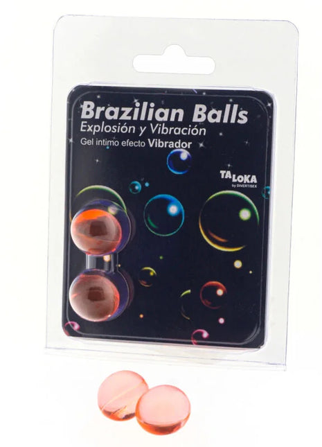 TALOKA - 2 BRASILIANISCHE BLLE MIT VIBRATIONSEFFEKT AUFREGENDES GEL