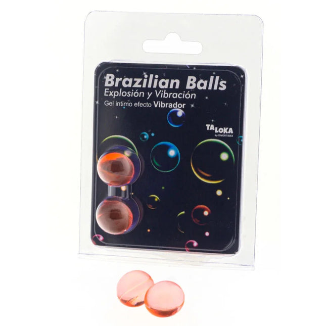 TALOKA - 2 BRASILIANISCHE BLLE MIT VIBRATIONSEFFEKT AUFREGENDES GEL