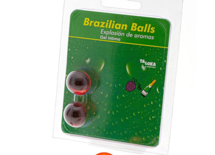TALOKA - 2 BRASILIANISCHE KUGELN ERDBEER & CHAMPAGNER-INTIM-GEL