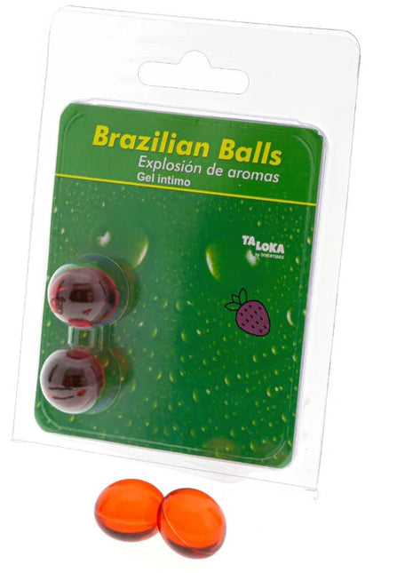 TALOKA - 2 BRASILIANISCHE KUGELN ERDBEER-INTIM-GEL