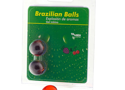 TALOKA - 2 BRASILIANISCHE KUGELN ERDBEERE & KIRSCH-INTIM-GEL