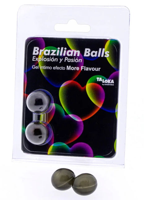 TALOKA - 2 BRASILIANISCHE KUGELN MEHR GESCHMACKSEFFEKT AUFREGENDES GEL