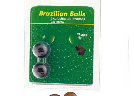 TALOKA - 2 BRASILIANISCHE KUGELN SCHOKOLADEN-INTIM-GEL