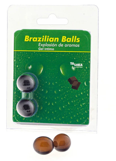 TALOKA - 2 BRASILIANISCHE KUGELN SCHOKOLADEN-INTIM-GEL