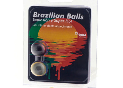 TALOKA - 2 BRASILIANISCHE KUGELN SUPERHEISSES AUFREGENDES GEL MIT EFFEKT