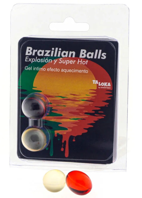 TALOKA - 2 BRASILIANISCHE KUGELN SUPERHEISSES AUFREGENDES GEL MIT EFFEKT