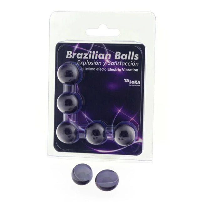 TALOKA - 5 BRASILIANISCHE BLLE ELEKTRISCHER VIBRATIONSEFFEKT AUFREGENDES GEL