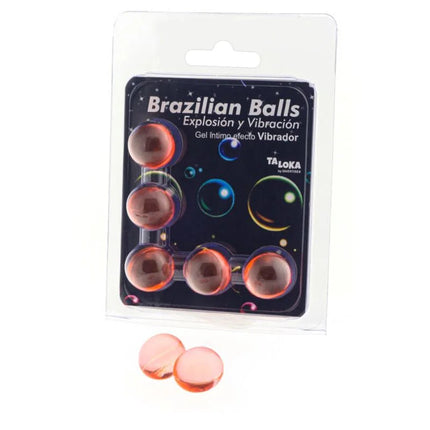 TALOKA - 5 BRASILIANISCHE BLLE MIT VIBRATIONSEFFEKT AUFREGENDES GEL
