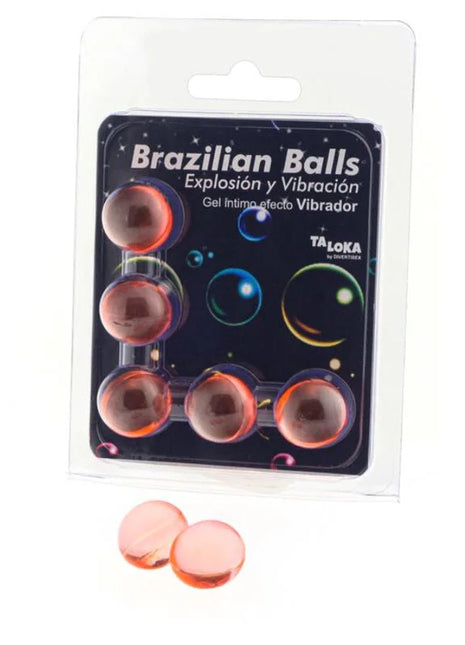 TALOKA - 5 BRASILIANISCHE BLLE MIT VIBRATIONSEFFEKT AUFREGENDES GEL