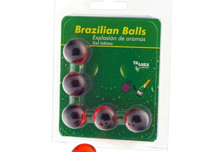 TALOKA - 5 BRASILIANISCHE BLLE ERDBEER & CHAMPAGNER-INTIM-GEL