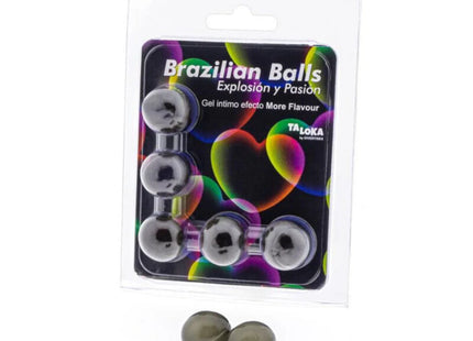 TALOKA - 5 BRASILIANISCHE KUGELN MEHR GESCHMACKSEFFEKT AUFREGENDES GEL