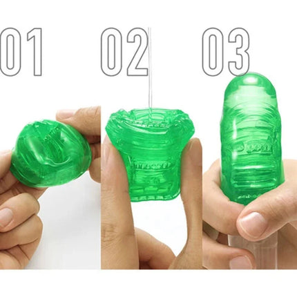 TENGA - UNI EMERALD MASTURBATOR-Fingerhut - Ei-Masturbator