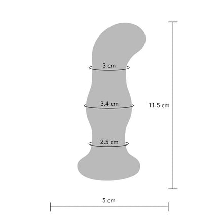 THE GLEAMING - VIBRIERENDER GLAS-BUTTPLUG - Glas Analplug