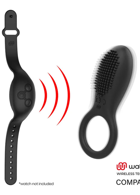 TINO VibeRing - Flexibler Watchme-fähiger Genussring - Penisring mit Vibration