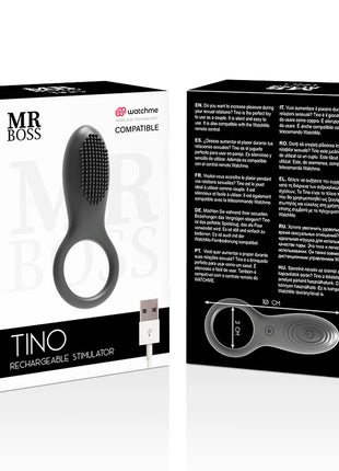 TINO VibeRing - Flexibler Watchme-fähiger Genussring - Penisring mit Vibration