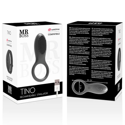 TINO VibeRing - Flexibler Watchme-fähiger Genussring - Penisring mit Vibration