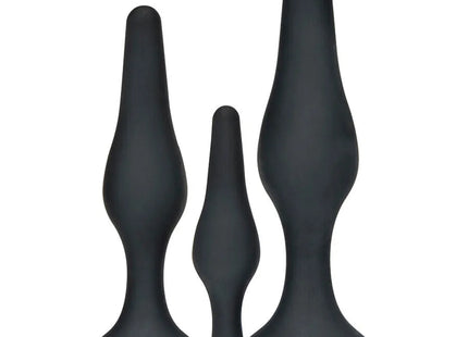TOYJOY - ANAL PLAY CURVY COMPANIONS ANAL PLUG 3 STÜCK SCHWARZ