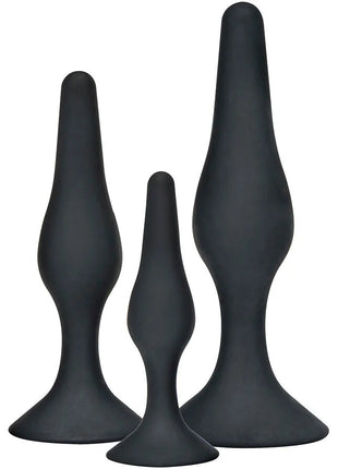 TOYJOY - ANAL PLAY CURVY COMPANIONS ANAL PLUG 3 STÜCK SCHWARZ