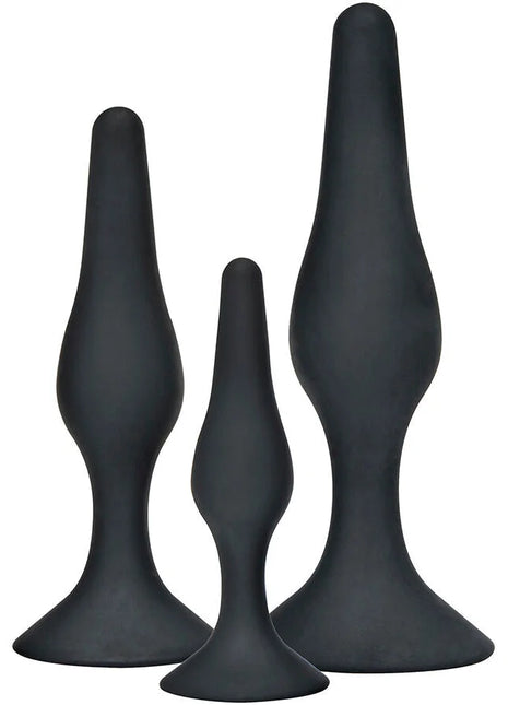 TOYJOY - ANAL PLAY CURVY COMPANIONS ANAL PLUG 3 STÜCK SCHWARZ