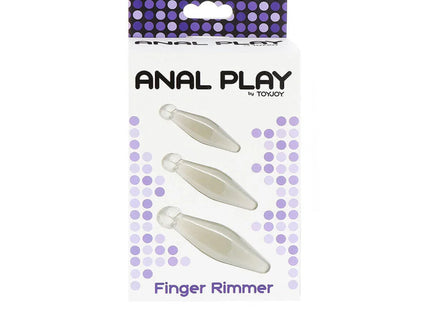 TOYJOY - ANAL PLAY FINGER RIMMER 3 STÜCK TRANSPARENT