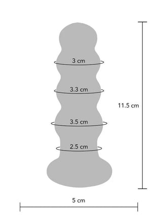 TOYJOY - BUTTOCKS DER STRAHLENDE GLAS-BUTTPLUG - Glas Analplug