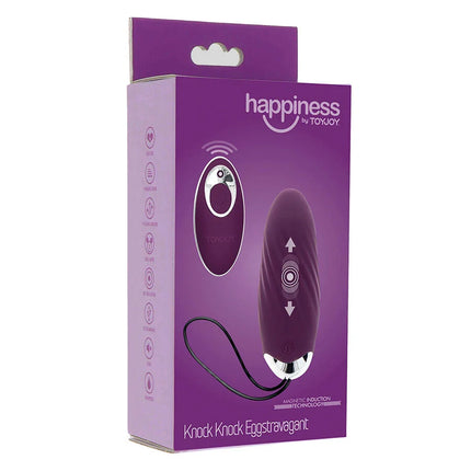 TOYJOY - HAPPINESS KNOCK KNOCK EGGSTAVAGANT VIBRATOR FERNBEDIENUNG LILA