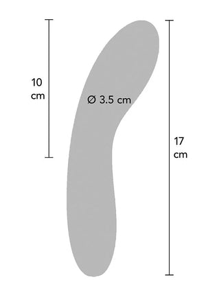 TOYJOY - SCHWARZER VIBRATOR MIT LEUCHTENDEM LICHT