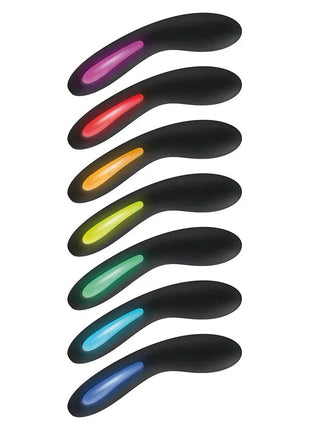 TOYJOY - SCHWARZER VIBRATOR MIT LEUCHTENDEM LICHT