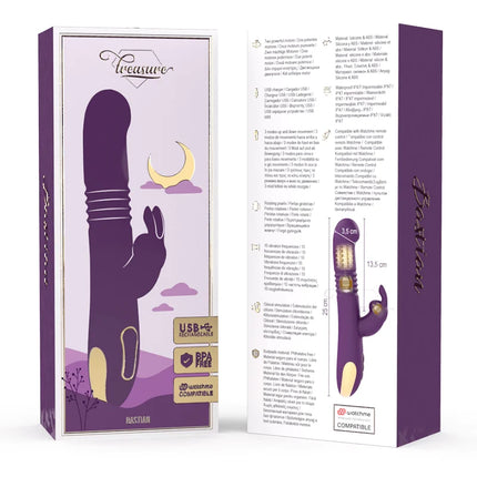 TREASURE - BASTIAN RABBIT UP & DOWN ROTATOR & VIBRATOR KOMPATIBEL MIT WATCHME WIRELESS TECHNOLOGY