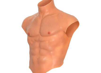 VERBORGENE BEDÜRFNIS - ALTER EGO SILIKON-MÄNNERTORSO-SHIRT MIT ABS-FLEISCH