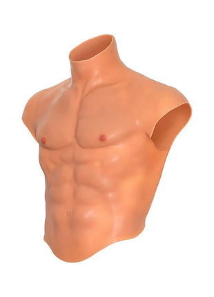 VERBORGENE BEDÜRFNIS - ALTER EGO SILIKON-MÄNNERTORSO-SHIRT MIT ABS-FLEISCH